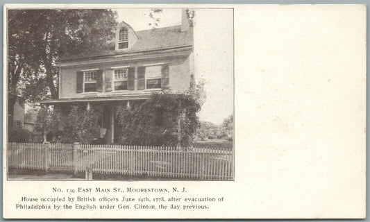 MOORESTOWN NJ EAST MAIN STREET ANTIQUE POSTCARD