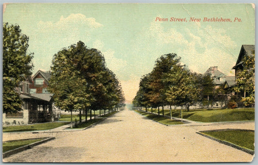 NEW BETHLEHEM PA PENN STREET ANTIQUE POSTCARD