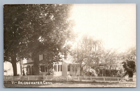 BRIDGEWATER CT HILLTOP FARMS ANTIQUE REAL PHOTO POSTCARD RPPC