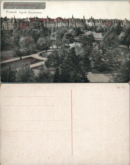 ANTIQUE POLISH POSTCARD OGROD BOTANICZNY POZNAN POLAND