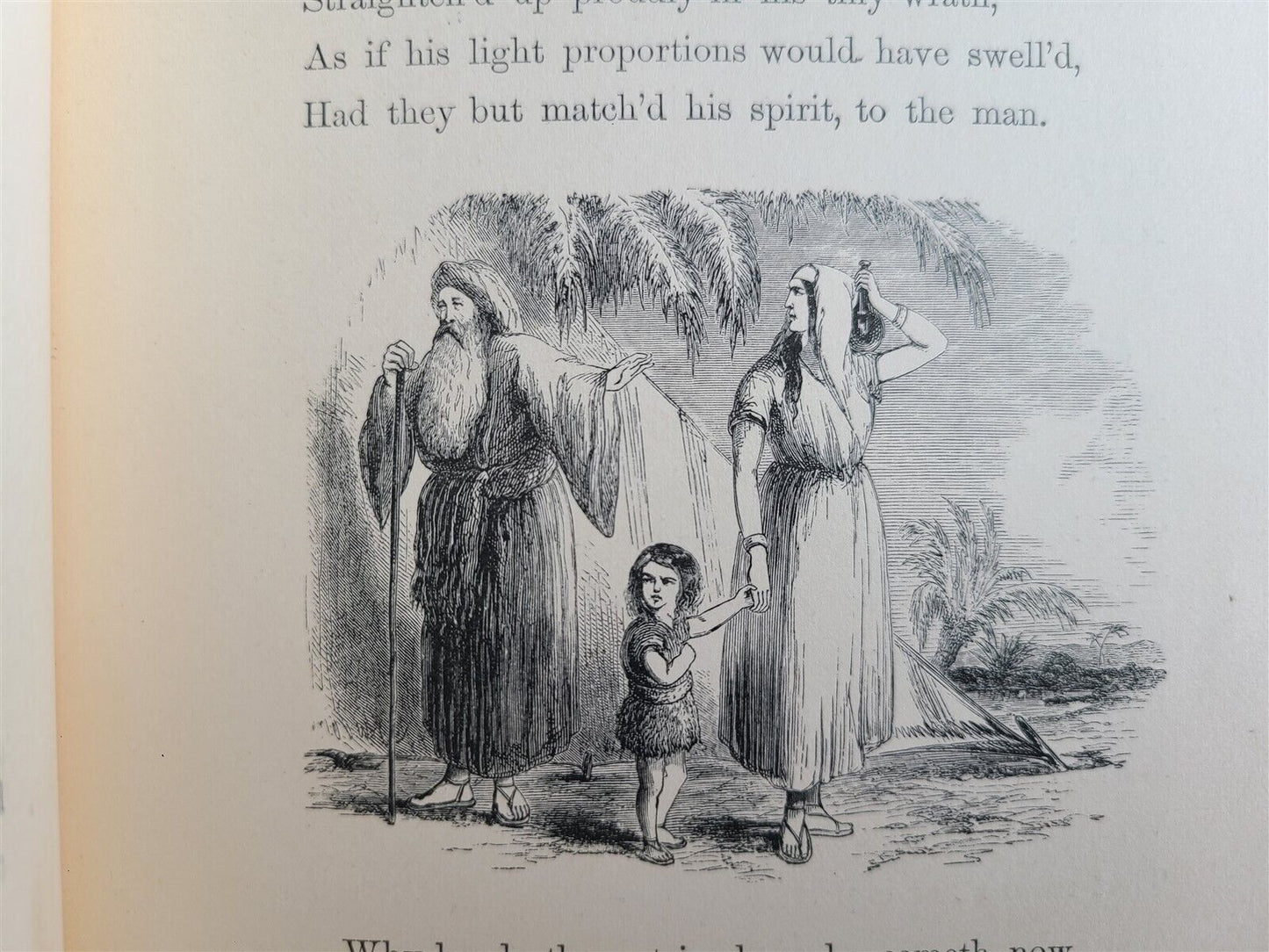 1860 SACRED POEMS by N PARKER WILLIS antique ILLUSTRATED Americana CIVIL WAR ERA