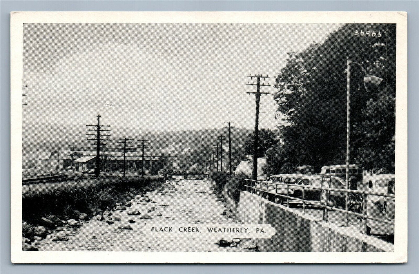 WEATHERLY PA BLACK CREEK ANTIQUE POSTCARD