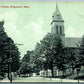 BRIDGEWATER MA CATHOLIC CHURCH ANTIQUE POSTCARD