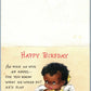 HAPPY BIRTHDAY VINTAGE POSTCARD