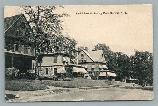 SUMMIT NJ EUCLID AVE. ANTIQUE POSTCARD
