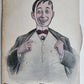 MAN w/ SPINNING CHANGING FACES ANTIQUE POSTCARD 1906