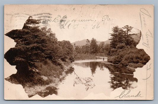 EMPORIUM PA 1906 ANTIQUE REAL PHOTO POSTCARD RPPC