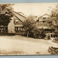 CATSKILL MTS NY ONEORA PARK BEAR & FOX INN ANTIQUE REAL PHOTO POSTCARD RPPC