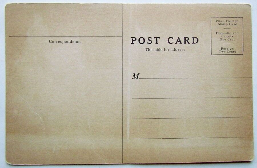 ANTIQUE 1907 COMIC POSTCARD MAN w/ 3 KIDS - SOME DAY YOU WILL BE SO HAPPY TOO