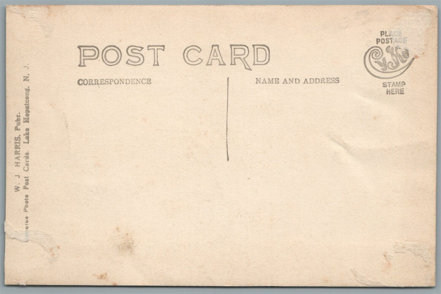 CLINTON NJ PRESBYTERIAN CHURCH ANTIQUE REAL PHOTO POSTCARD RPPC