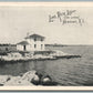 NEWPORT RI LIME ROCK LIGHT ANTIQUE POSTCARD