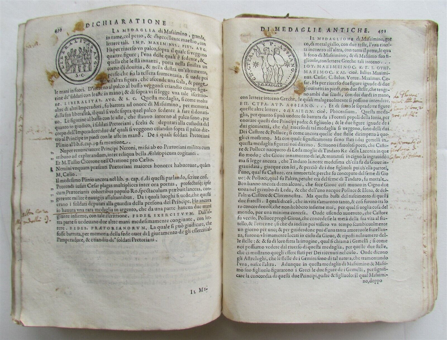 1584 NUMISMATICS ILLUSTRATED DISCORSO DI M.SEBASTIANO ERIZZO antique VELLUM