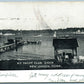 NEW LONDON CT N.Y. YACHT CLUB DOCK ANTIQUE POSTCARD