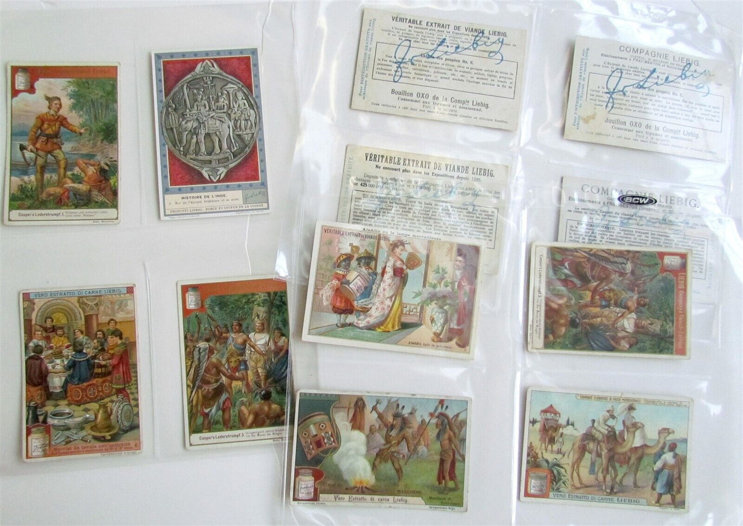 LIEBIG COMPANY 131 TRADE CARDS COLLECTION antique