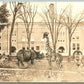 GILBERT SCHOOL WINSTED CT ANIMALS ANTIQUE REAL PHOTO POSTCARD RPPC PHOTOMONTAGE