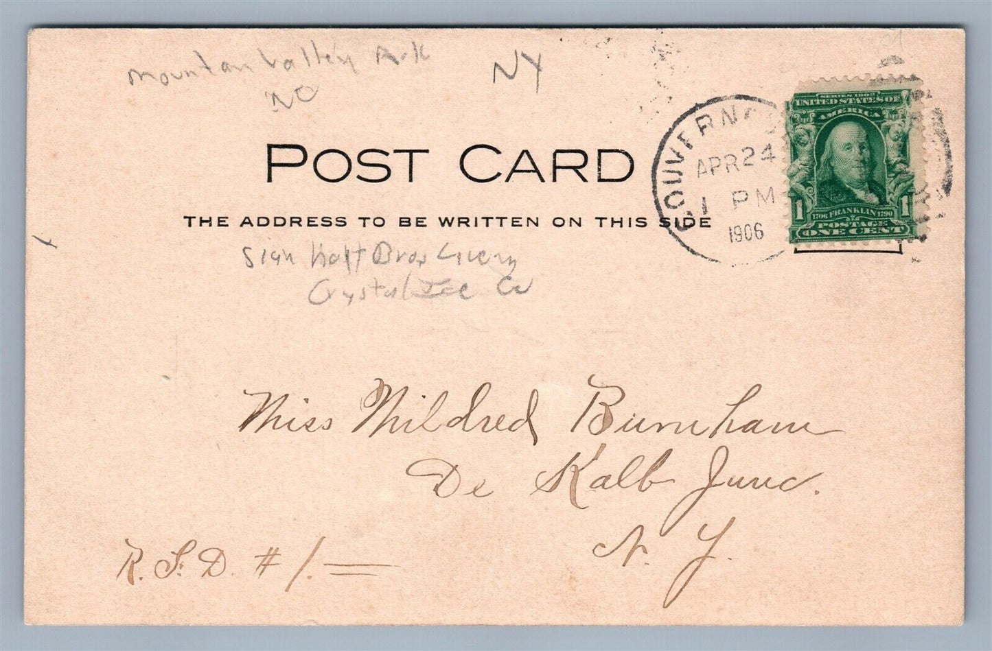 GOUVERNEUER NY ANTIQUE 1906 REAL PHOTO POSTCARD RPPC LEST WE FORGET ARCH