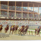VINTAGE POSTCARD ROUNDING CLUB HOUSE TURN MONMOUTH PARK RACE COURSE OCEANPORT NJ