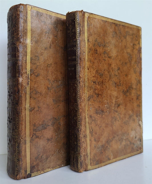 1772 ARAB & MUSLIM ANECDOTES antique 2 VOLUMES FRENCH HISTORY of ISLAMIC STATE