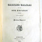 1841 DUE LETTERE DI GALILEO GALLILEI ED UNA DEL KEPLERO antique BOOKLET