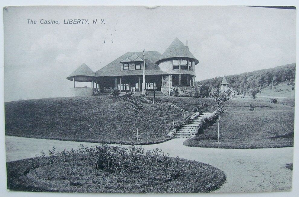 VINTAGE 1909 POSTCARD THE CASINO LIBERTY NY