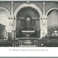 SELLERSVILLE BUCKS COUNTY PA ST.MICHAEL CHURCH ANTIQUE POSTCARD DOUBLE SIDED