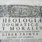 1698 2 VOLUMES ANTIQUE VELLUM FOLIOS 9.5  x 13.5'' THEOLOGIA DOGMATICA