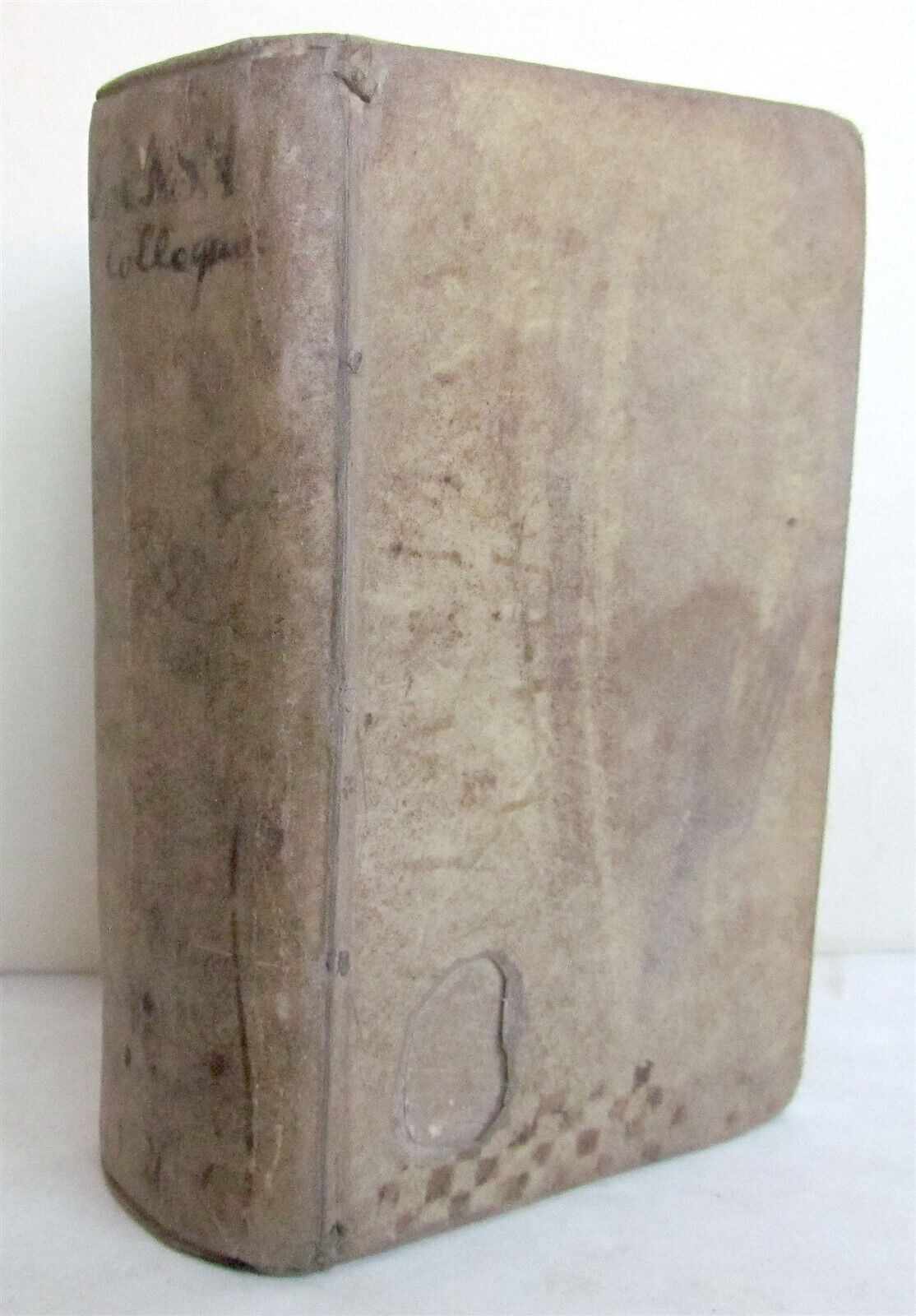 1686 ERASMUS Colloquia nunc emendatoria VELLUM BOUND antique