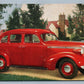 1937 SILVER STREAK PONTIAC AMERICA'S FINEST CAR VINTAGE ADVERTISING POSTCARD