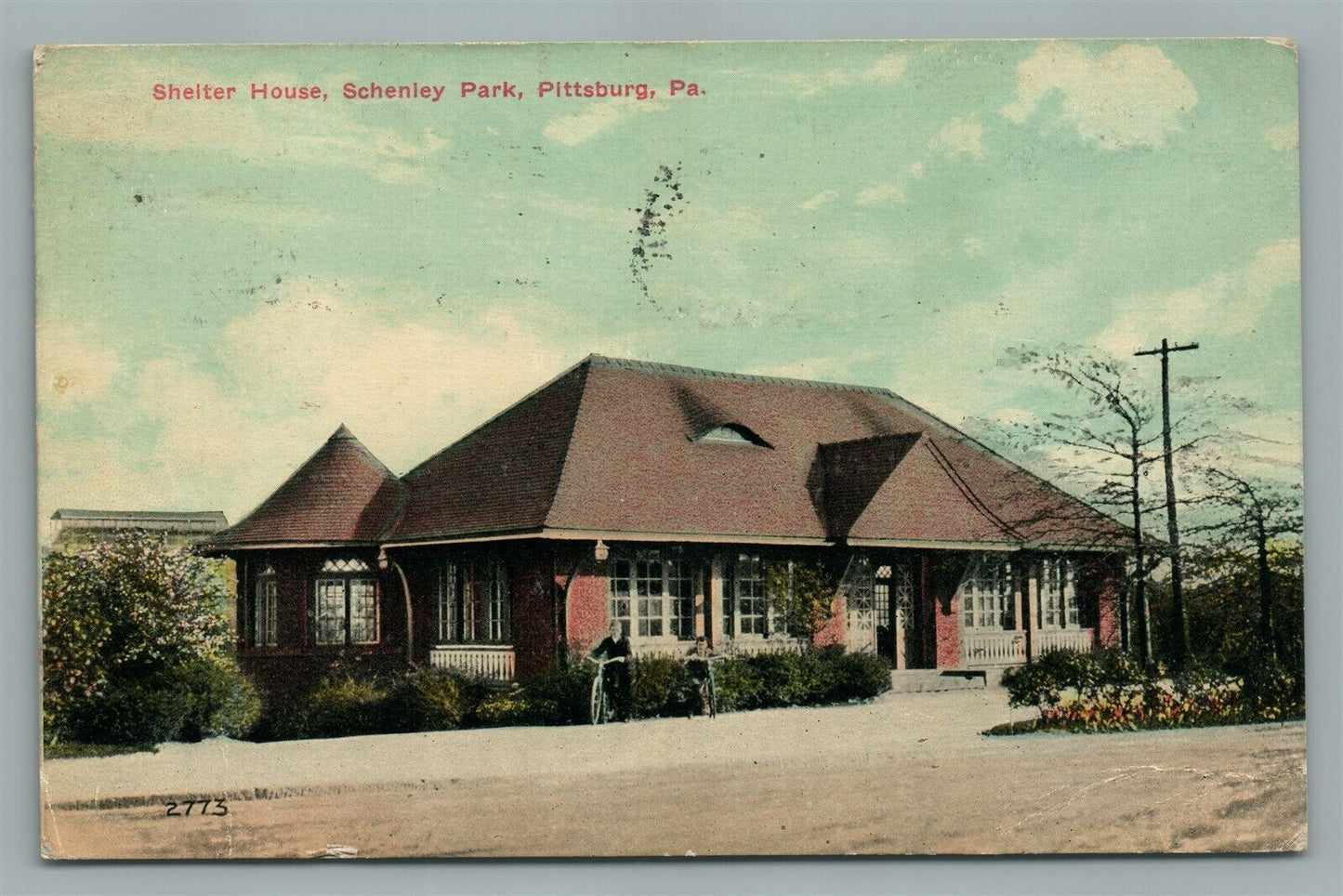 PITTSBURG PA SHELTER HOUSE ANTIQUE POSTCARD