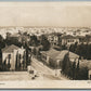 PALESTINE TEL AVIV PANORAMA ANTIQUE REAL PHOTO POSTCARD RPPC w/ STAMP