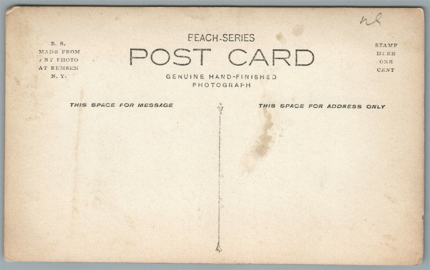 OLD FORGE NY BALD MOUNTAIN HOUSE ANTIQUE REAL PHOTO POSTCARD RPPC