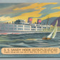 SHIP SS SANDY HOOK VINTAGE POSTCARD