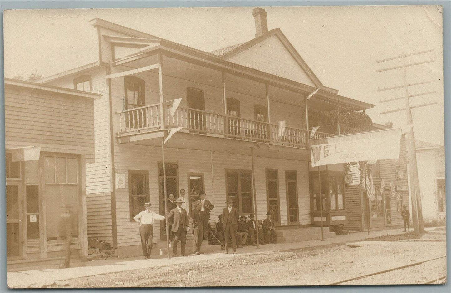 SHINGLEHOUSE PA ANTIQUE REAL PHOTO POSTCARD RPPC