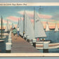 LITTLE EGG HARBOR BAY NJ SAILING SCENE VINTAGE POSTCARD