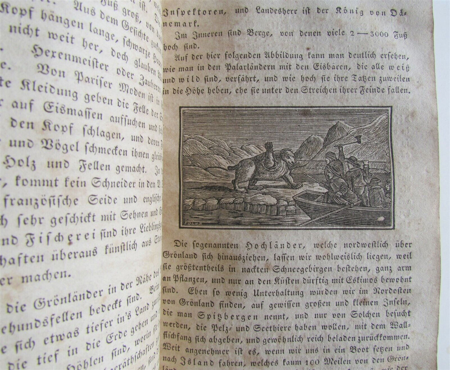 1835 DESCRIPTION OF THE WORLD antique AMERICANA Beschreibung der Welt in GERMAN