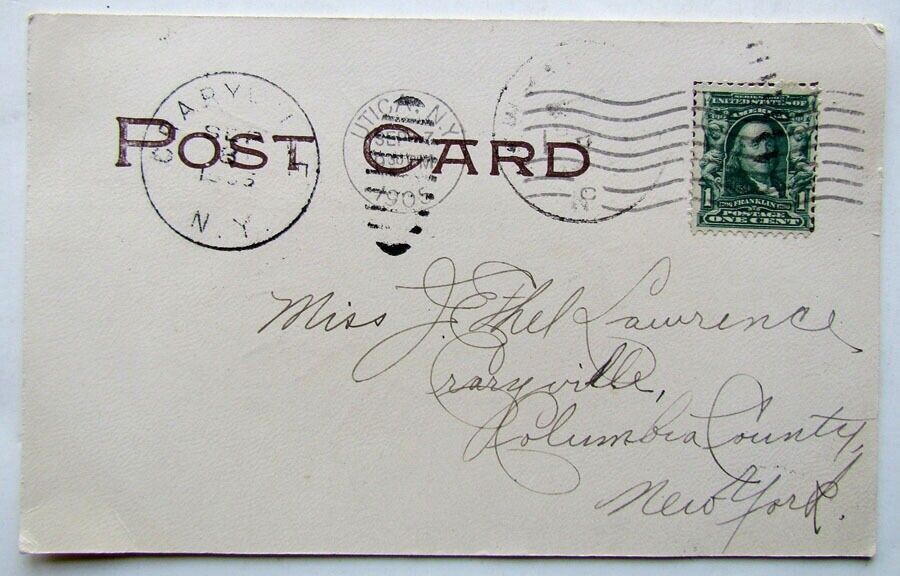 ANTIQUE 1905 UNDIVIDED POSTCARD WHY UNDER THE SUN DON'T YOU WRITE? CORK CANCEL