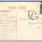 CARTHAGE NY SCHOOL STREET ANTIQUE POSTCARD w/ CORK CANCEL