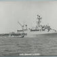 MILITARY SHIP USS DENVER VINTAGE REAL PHOTO POSTCARD RPPC