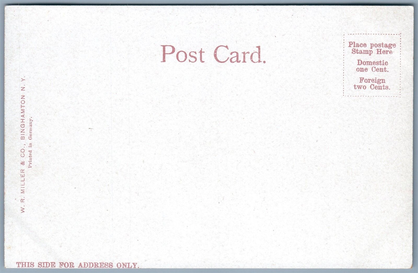 BINGHAMPTON NY LOOKING EAST FROM WASHINGTON STREET UNDIVIDED ANTIQUE POSTCARD