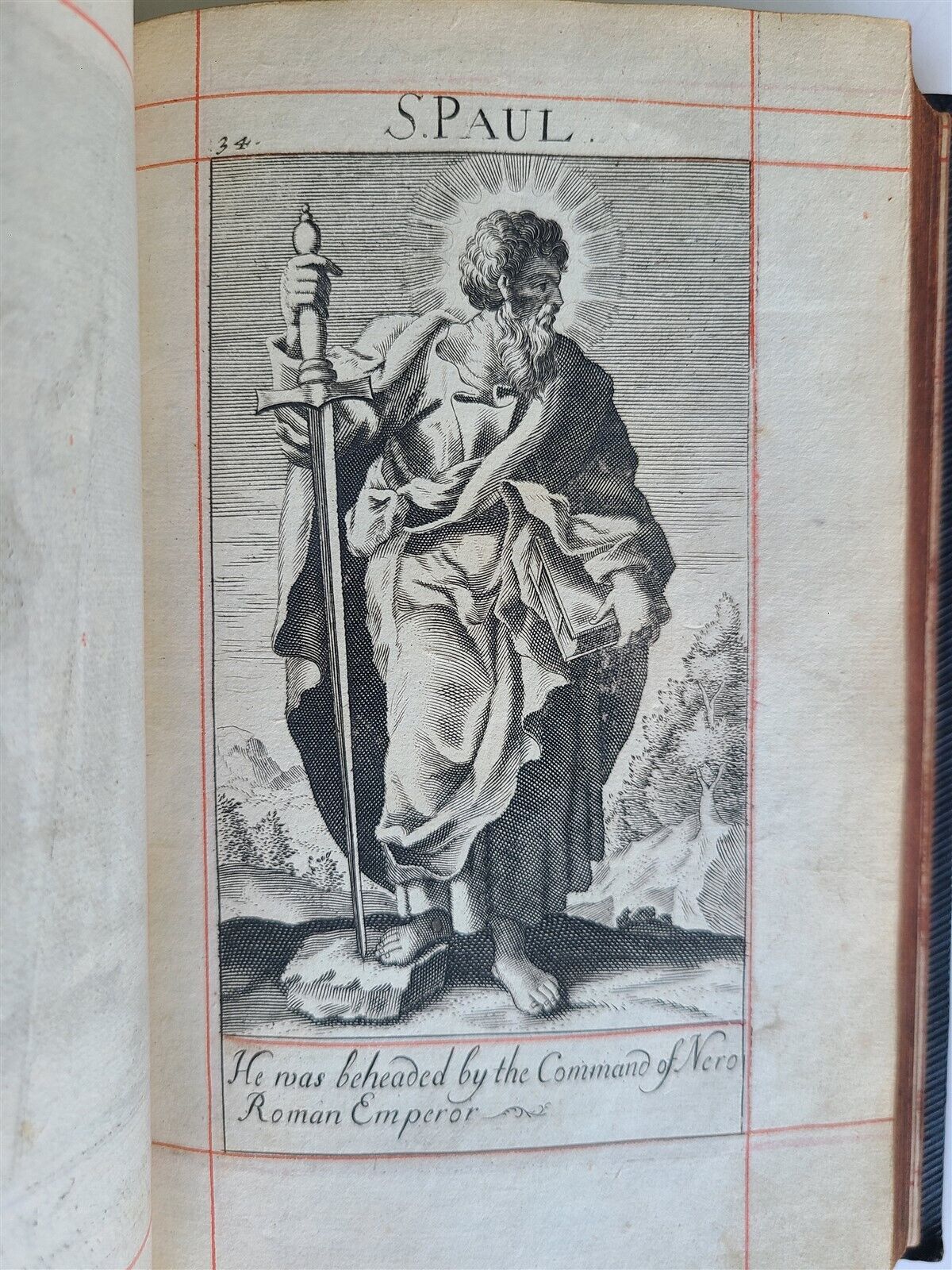 1703 BOOK OF COMMON PRAYER in ENGLISH FULLY ILLUSTRATED ANTIQUE