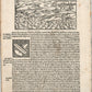 1575 FRANCE MAP LEAF from BELLEFOREST EDITION of MUNSTER COSMOGRAPHY