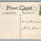 SOMERSET PA GREETINGS w/ STREET SCENE ANTIQUE POSTCARD