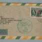 BRAZIL - UK VINTAGE COVER w/ STAMPS & PANAIR CANCEL