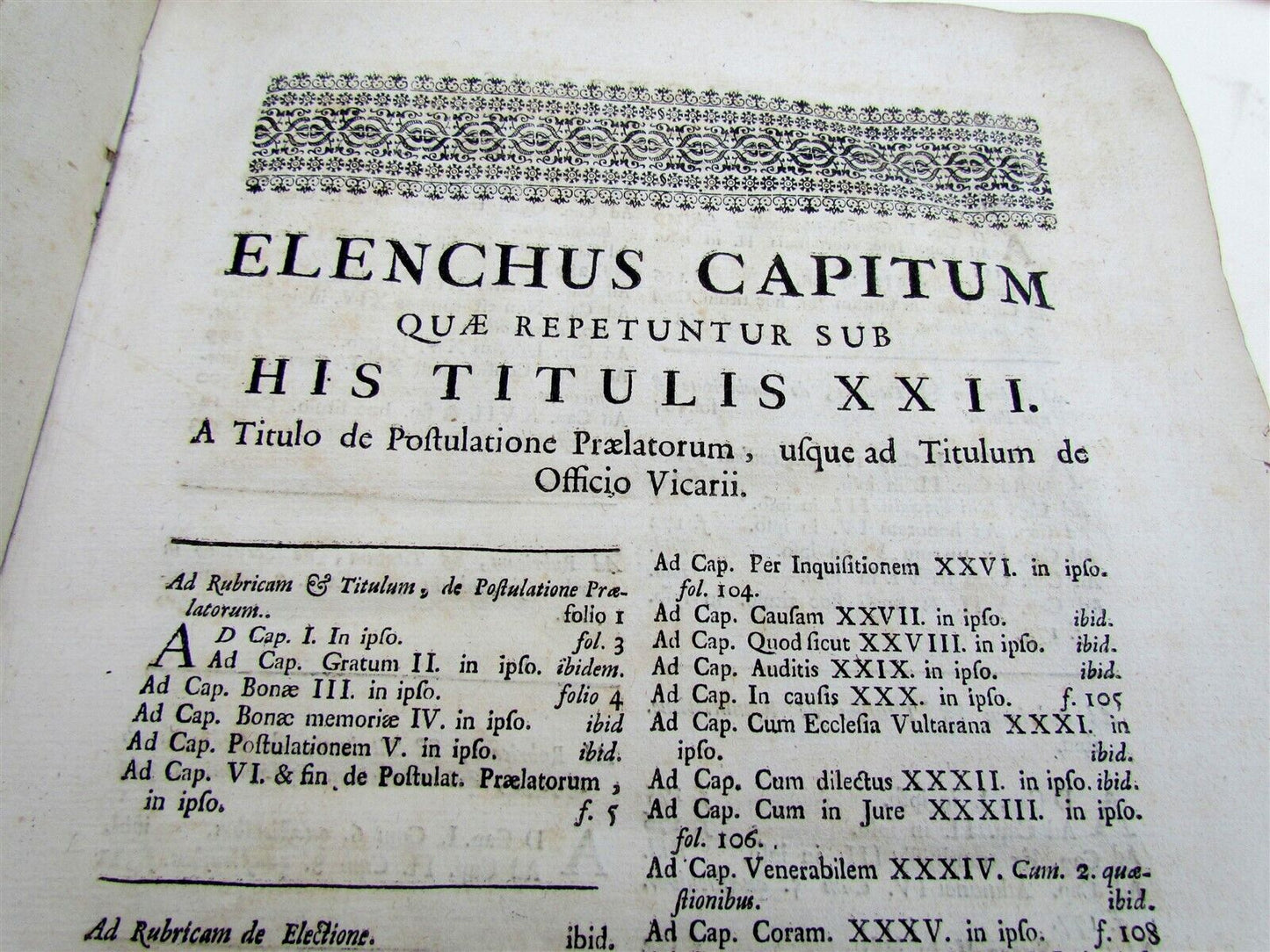 1741 VELLUM BOUND ANTIQUE FOLIO N. Fermosini HISPANI EPISCOPI OFFICIS ET SACRIS