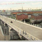 ANTIQUE 1912 POSTCARD MULBERRY STREET BRIDGE HARRISBURG PA
