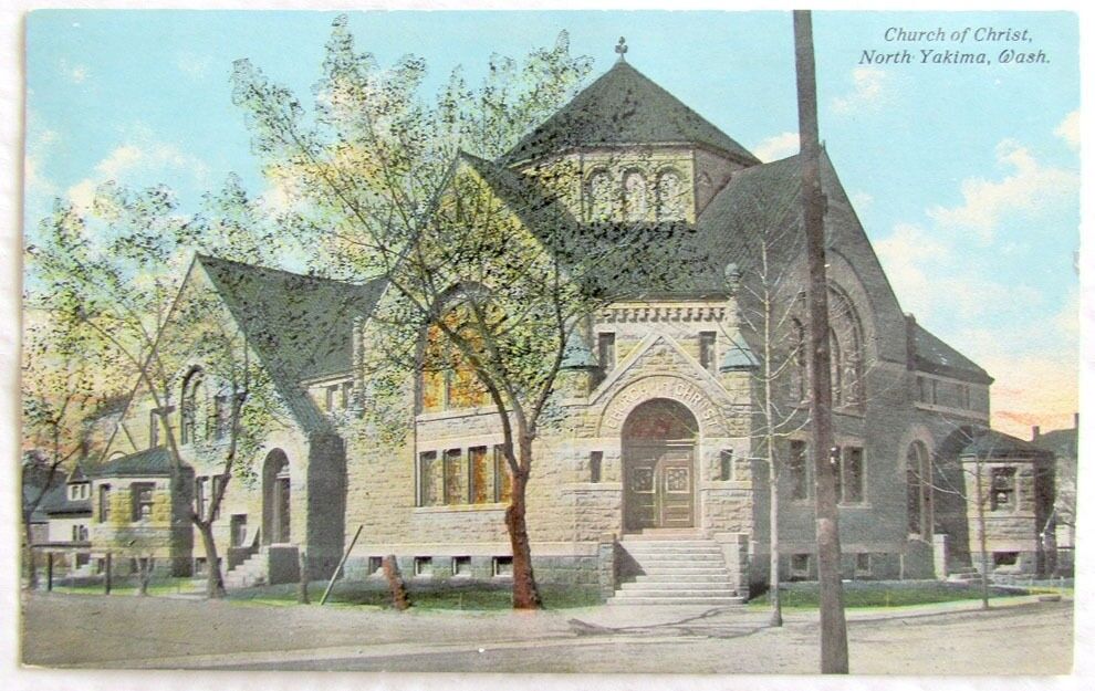 CHURCH OF CHRIST NORTH YAKIMA WASHINGTON 1910 ANTIQUE POSTCARD