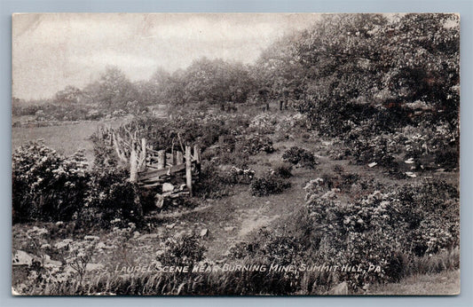 HELLERTOWN PA SAUCON CREEK BRIDGE ANTIQUE POSTCARD