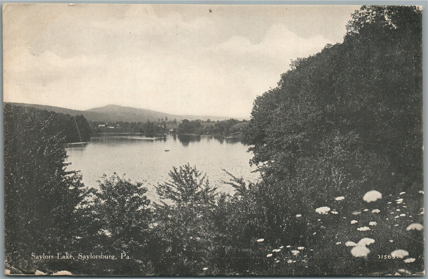 SAYLORSBURG PA SAYLORS LAKE ANTIQUE POSTCARD