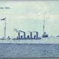 MILITARY SHIP US SCOUT CRUISER SALEM ANTIQUE POSTCARD