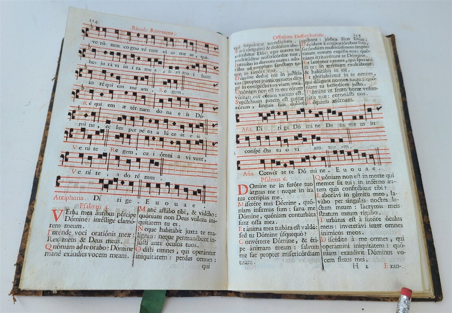 1784 RITUALE ROMANUM antique LITURGICAL 18 th CENTURY BOOK in LATIN